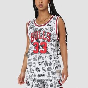 WOMEN'S CHICAGO BULLS SCOTTIE PIPPEN #33 DOODLE SWINGMAN JERSEY